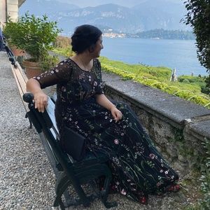 Black tie wedding dress